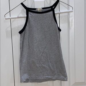 Gray Halter Top